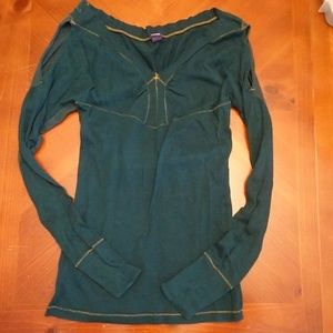 Free People Cold Shoulder Sweater Sz M